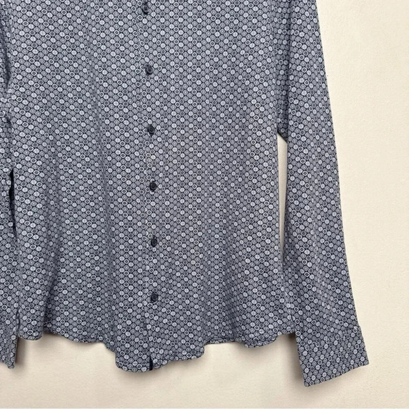 English  Laundry Mens Medium Stretch Fitted Knit Print Shirt - Picture 6 of 14